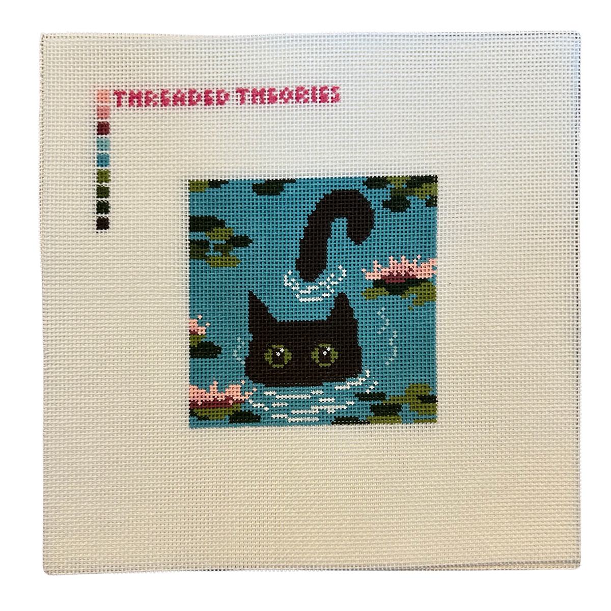 Cat in Lily Pads (13 mesh)